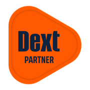 Orange Triangular Dext Partner Logo to signify our partnership with receipt-bank or dext the online receipt, image bill capture and data extraction tool